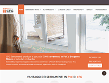 Tablet Screenshot of cfgserramenti.com